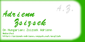 adrienn zsizsek business card